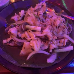 Ginger chicken with mushrooms, onions, and some other toppings.