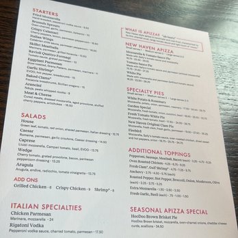 Sally's Apizza - Menu - Pizza Near Me - Fairfield, Connecticut