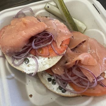 5th Ave Bagelry - Salmon lox on everything bagel - Bagels Near Me - Fullerton, California 5th Ave Bagelry - Salmon lox on everything bagel - Bagels Near Me - Fullerton, California