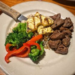 Martell's At the Red Fox - Steak bites with rice