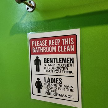 Pho 60 - Fun bathroom sign - Vietnamese Near Me - Brooklyn, New York