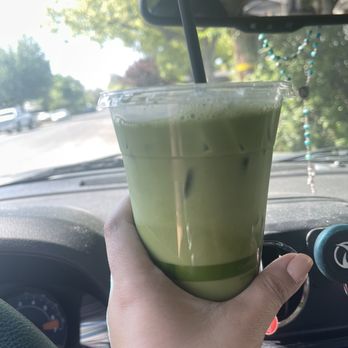 Rooted Coffee - Iced Lavender Matcha - Coffee & Tea Near Me - Pleasant Hill, California