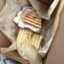 This was what my sandwich looked like. The bread didn't even cover the meat and cheese.
