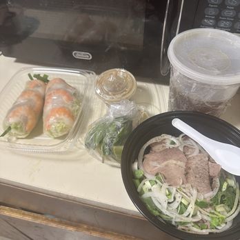VPho and Pizzeria - What my to go meal looks like - American Near Me - The Bronx, New York VPho and Pizzeria - What my to go meal looks like - American Near Me - The Bronx, New York