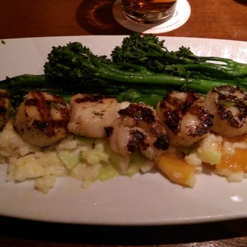 Seasons 52 - The scallops over risotto. - Wine Bars Near Me - Cherry Hill, New Jersey