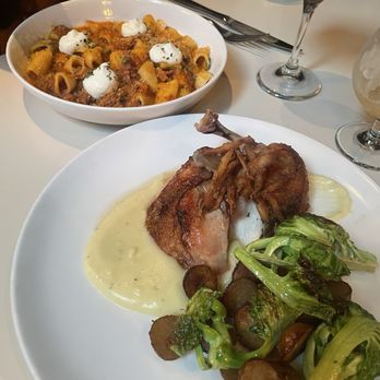 Wood - Rigatoni Bolognese and Slagel Chicken Breast - Bars Near Me - Chicago, Illinois