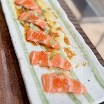 Blue Sushi Sake Grill - **TRUFFLE SALMON - Sushi Bars Near Me - Austin, Texas