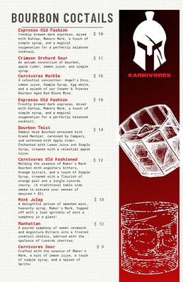 Menu photo 5 Carnivores Steakhouse Saint Robert, MO Menu photo 5 Carnivores Steakhouse Saint Robert, MO