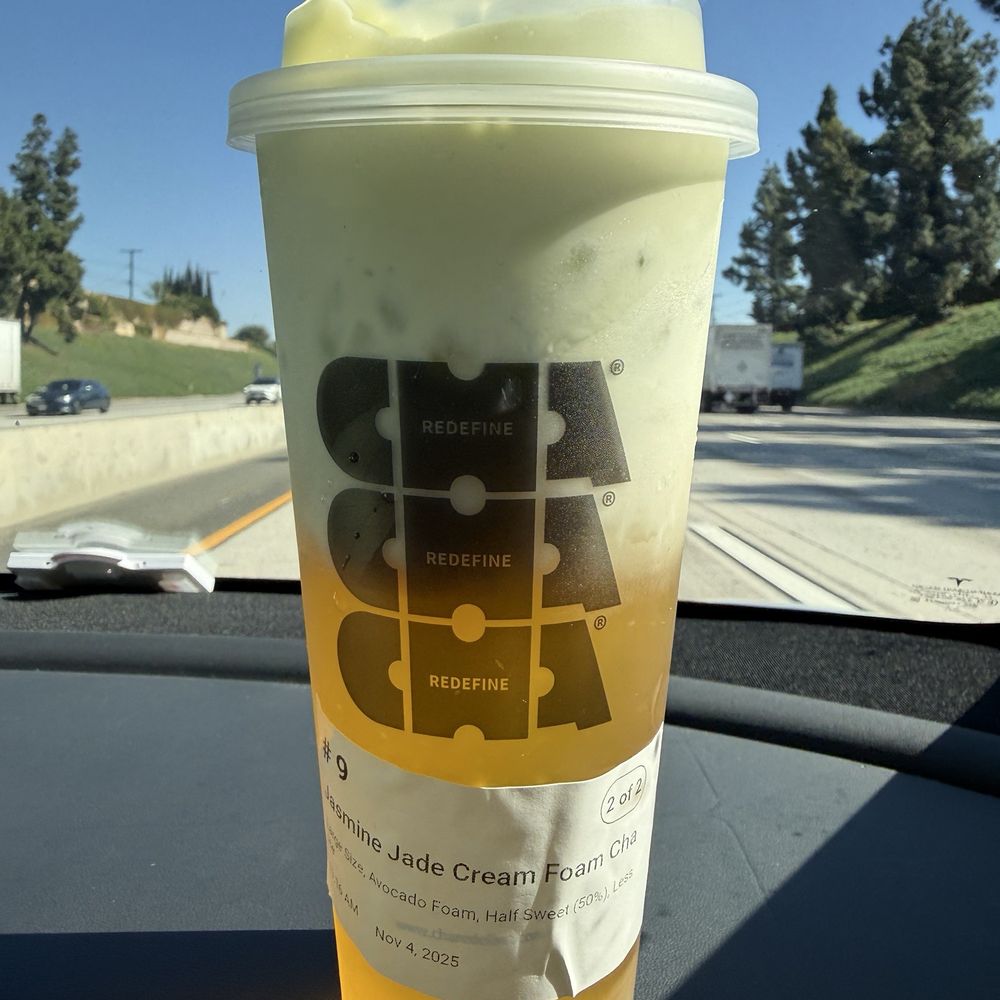 Cha Redefine - Jasmine Jade Cream Foam Cha - Tea Rooms Near Me - Rowland Heights , California