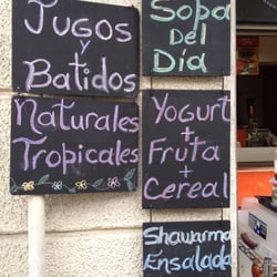 Únicos Kebab & Cones - La carta al aire libre.