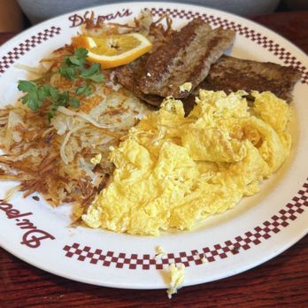 Du-Par's Restaurant - 2 Eggs with Breakfast Meat, sausage was the highlight - Bakeries Near Me - Los Angeles, California Du-Par's Restaurant - 2 Eggs with Breakfast Meat, sausage was the highlight - Bakeries Near Me - Los Angeles, California