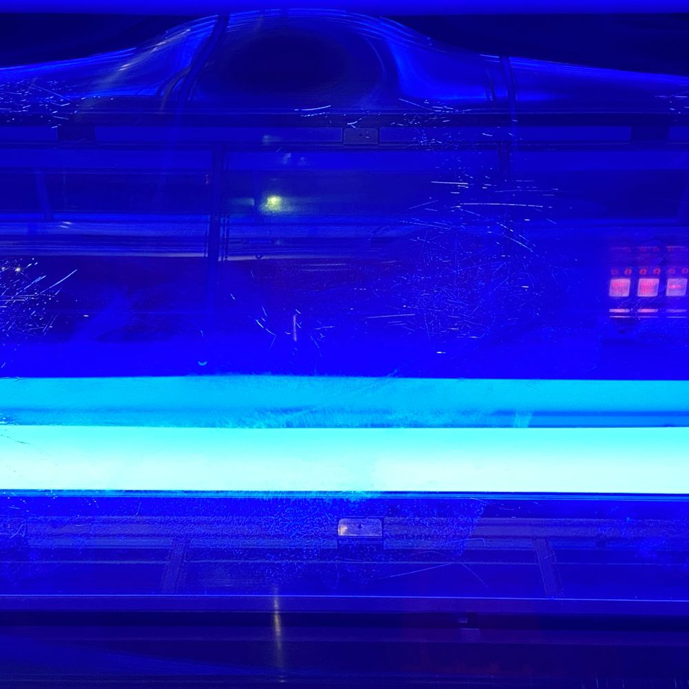 Sweaty bed after tanning Sweaty bed after tanning