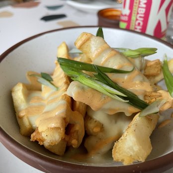 La Semilla - Yuca fries, i can eat the sauce with a spoon and call it a day. - Latin American Near Me - Atlanta, Georgia