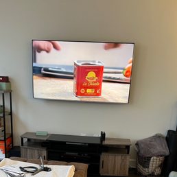 One of two installs with in wall cables.  Huge improvement on the space.