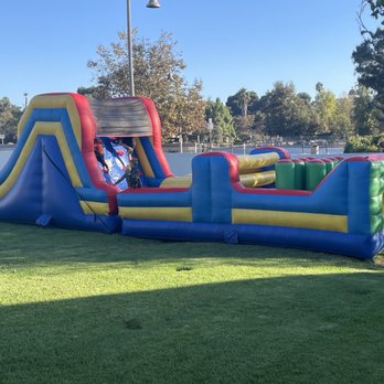 Magic Jump Rentals - Inflatable obstacle course for my boys birthday party! The kids played for about seven hours straight! It was such a hit! - Party & Event Planning Near Me - Anaheim, California