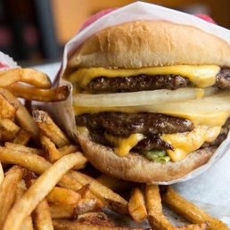 Cheeseburger & Fries. Cheeseburger & Fries.