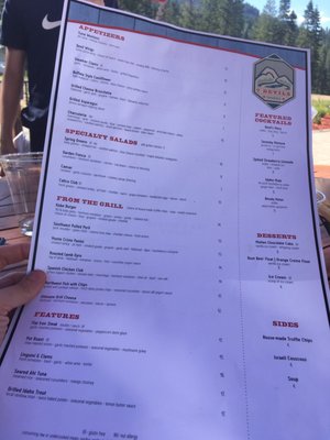 Menu photo 4 Seven Devils Pub Cascade, ID