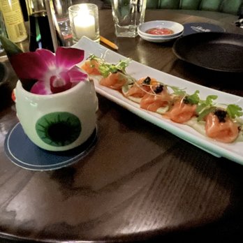 Shore Leave - Salmon sashimi - Cocktail Bars Near Me - Boston, Massachusetts