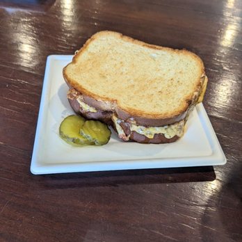 The Catfe - Pimento cheese sandwich warmed up. - Cafes Near Me - Lawrenceville, Georgia