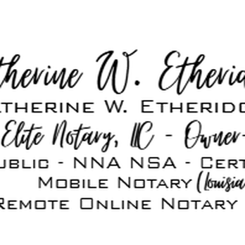 Etheridge Elite Notary - Notaries Near Me - Elmer, Louisiana