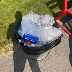 Beaver Island Golf Club - Garbage can full!