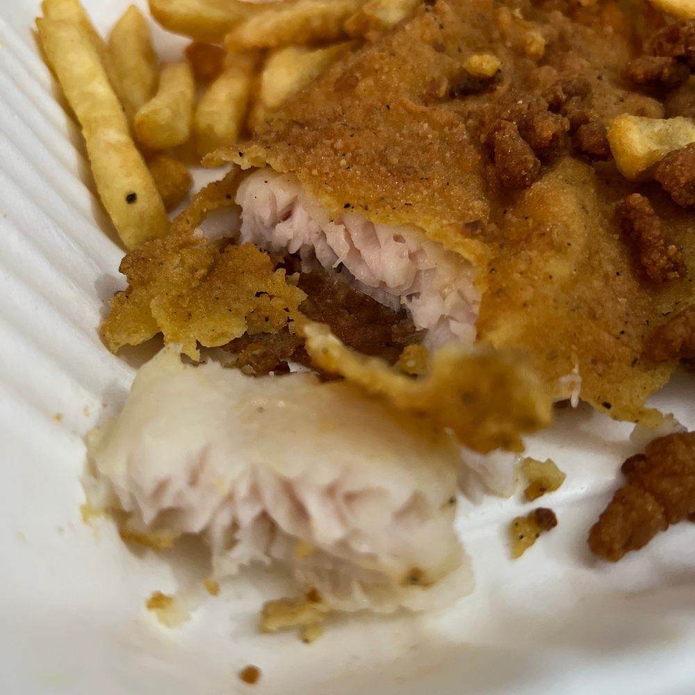 Cod filet from fisherman's platter. Cod filet from fisherman's platter.