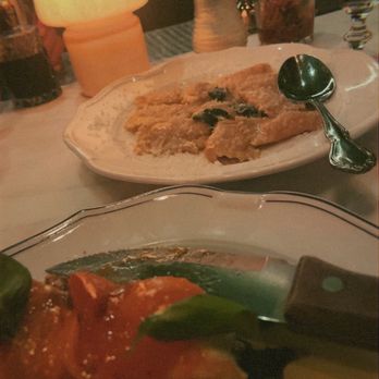 Donna's - Persimmon bruschetta and ravioli - Italian Near Me - Los Angeles, California