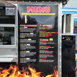 Seafood and Meat Market - Here is their food truck menu.  I saw one the guys orders and it looked so delicious!  We are definitely going to try it soon.