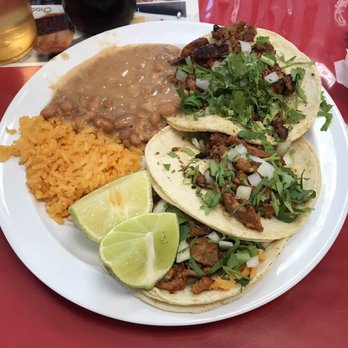 San Pedro Limon - Tacos al Pastor beans and rice. - Mexican Near Me - Georgetown, Texas San Pedro Limon - Tacos al Pastor beans and rice. - Mexican Near Me - Georgetown, Texas