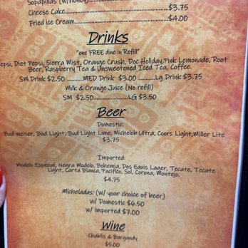 El Ranchito - Menu - Mexican Near Me - Globe, Arizona