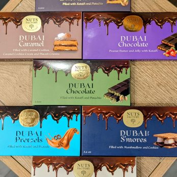 Nuts Factory - Different versions of Dubai chocolate - Specialty Food Near Me - New York, New York Nuts Factory - Different versions of Dubai chocolate - Specialty Food Near Me - New York, New York