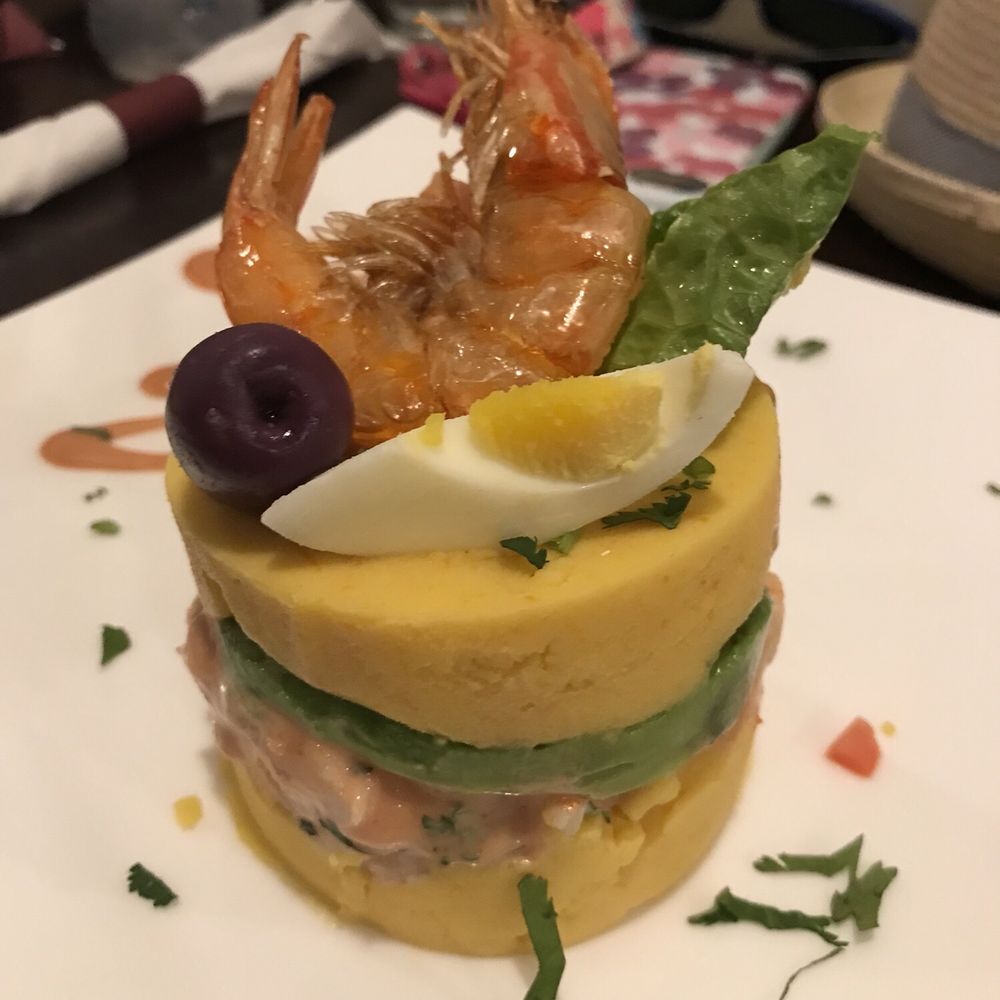 Saxsay - Causa de langostinos - Seafood Near Me - Tamarac, Florida