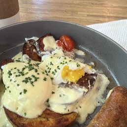 Poached egg yolk
