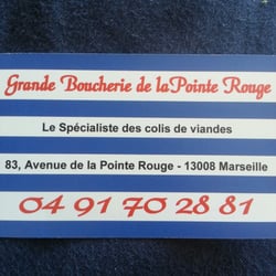 Boucherie de la Pointe Rouge - Carte de la Boucherie
