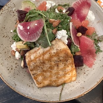 SOCIAL BIRD - King Salmon Salad Bowl (5 stars according to the wife) - Gastropubs Near Me - Lafayette, California SOCIAL BIRD - King Salmon Salad Bowl (5 stars according to the wife) - Gastropubs Near Me - Lafayette, California