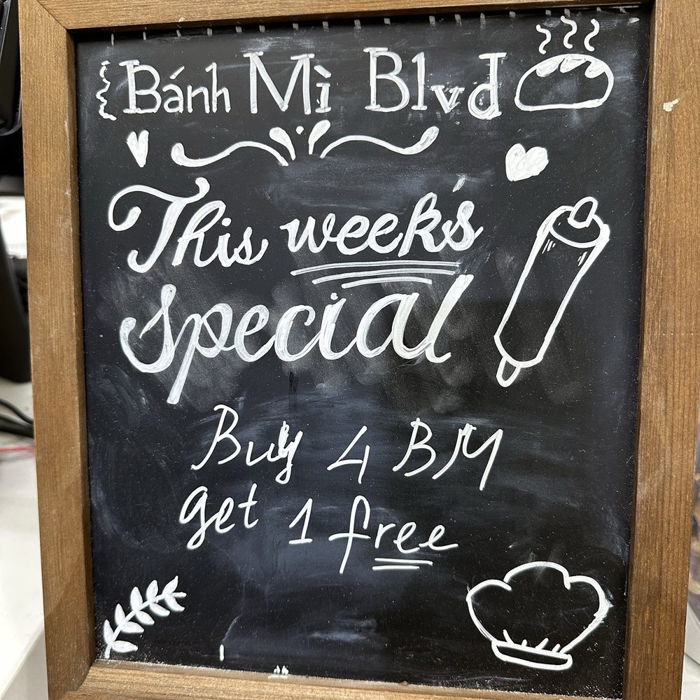 Banh Mi Blvd - Opening week special? Buy 4 get 1 free! - Sandwiches Near Me - Rancho Cordova, California