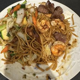 We got the shrimp and filet!