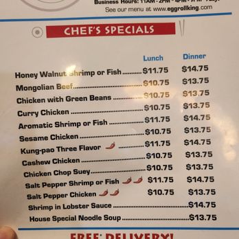 Eggroll King - Menu - Chinese Near Me - Huntington Beach, California