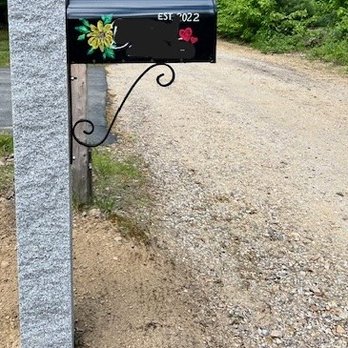 Dependable Handyman - Granite mailbox post (purchased from Swenson's in Concord, NH) - Carpenters Near Me - Afton, Michigan
