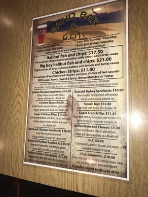 Menu photo 6 Sand Bar and Grill Juneau, AK Menu photo 6 Sand Bar and Grill Juneau, AK
