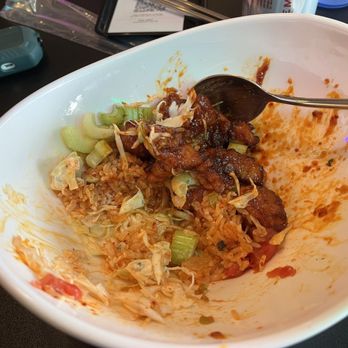 Rice Junky - Hopefully this conveys how DEEP the Cc Chicken bowl is. I couldn't finish! - Pubs Near Me - Santa Clara, California