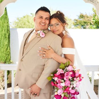 Dream Creation Studios - Us at the chapel on our wedding day. Photo by Dream Creations - Session Photography Near Me