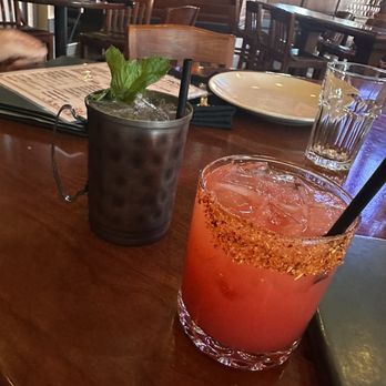 Geisha - Strawberry margarita and mule (barely any alcohol) tasted more like juice than - Sushi Bars Near Me - Brea, California