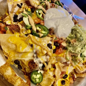 Sidecar Social - Smoked Burnt End Nachos $12 - Sports Bars Near Me - Addison, Texas