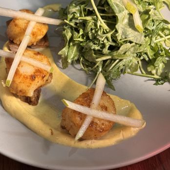 Le French - Scallops & pork belly was surprisingly good. - French Near Me - Denver, Colorado Le French - Scallops & pork belly was surprisingly good. - French Near Me - Denver, Colorado