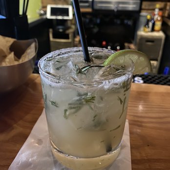 Antojitos Mexicanos - Peach Rosemary Margarita! It's new ;) and delicious. And in true Antojitos fashion, I'm drunk after the first sip - Mexican Near Me - Appleton, Wisconsin