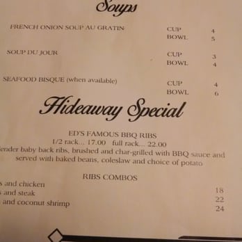 Hideaway Grille - Soups and specials - American Near Me - North Tonawanda, New York