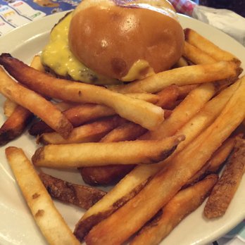 Cracker Barrel Old Country Store - Children's cheeseburger and Fries. All delicious! - Southern Near Me - Rosenberg, Texas