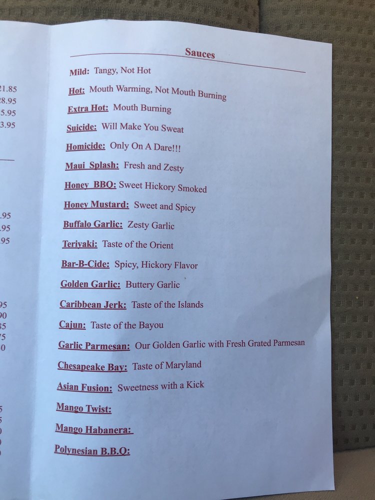 WINGS TO GO Open for Business 11 Reviews 948 Mantua Pike Rte 45