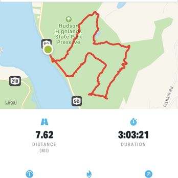 Hudson Highlands State Park - Data on route I took during my visit to Breakneck & Mt. Taurus. - Parks Near Me - Beacon, New York
